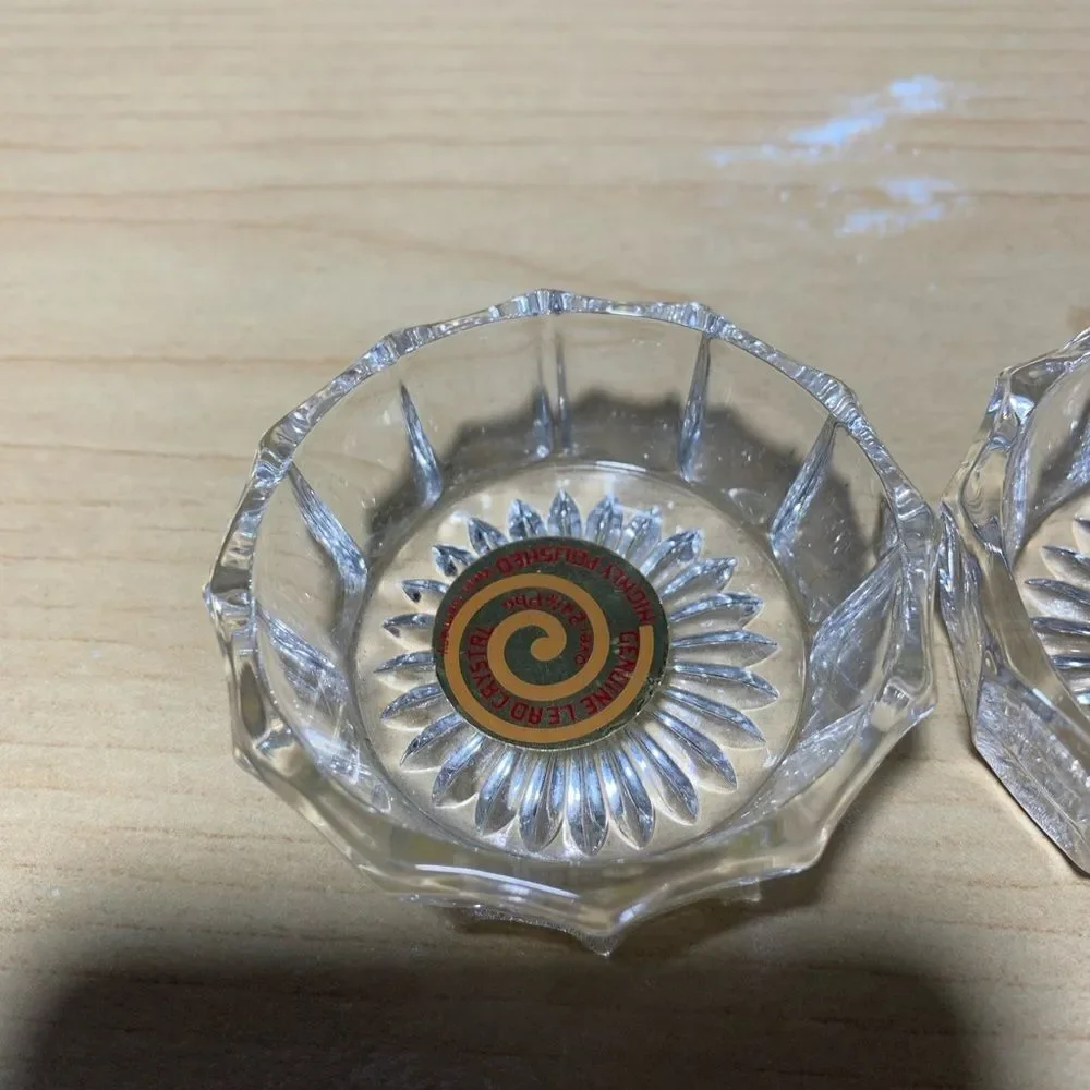 German Crystal Votive Holders Set of 3‎